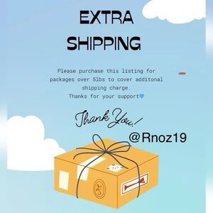 Extra Shipping Fee Listing